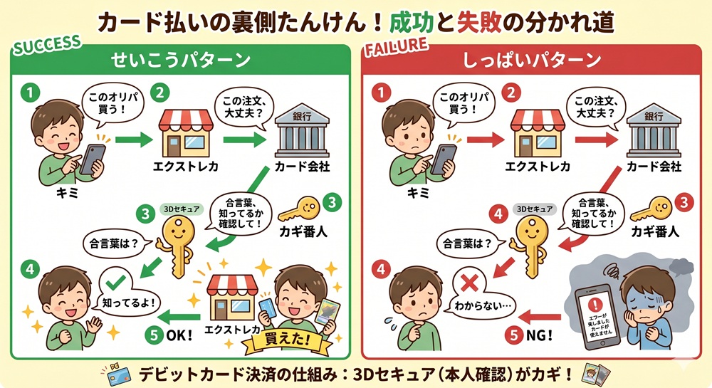 エクストレカ デビットカード