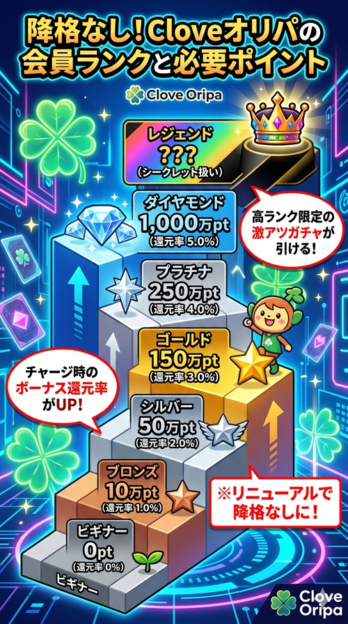 clove オリパ 会員ランク