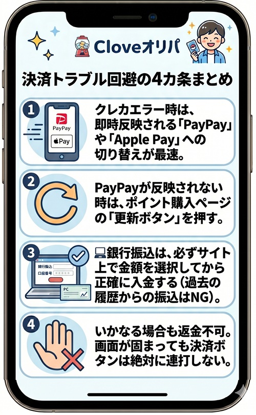 clove オリパ 支払い方法
