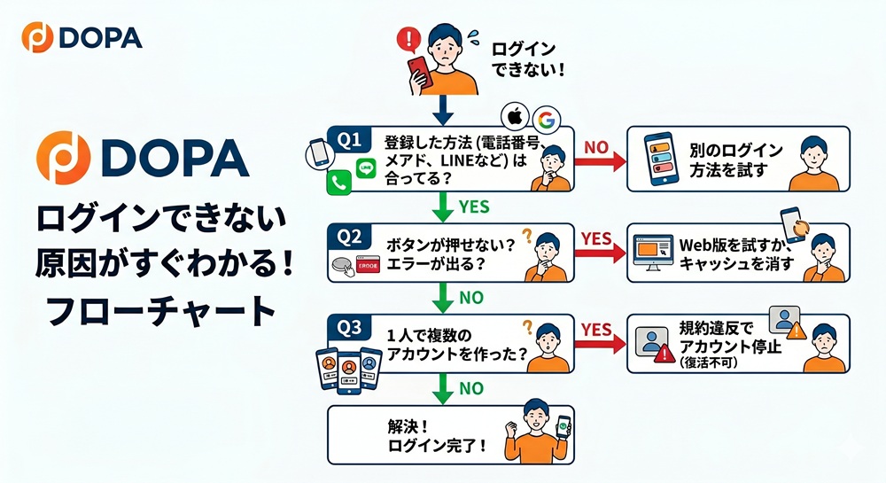 dopa 退会 解約