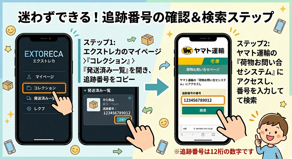 エクストレカ 追跡番号