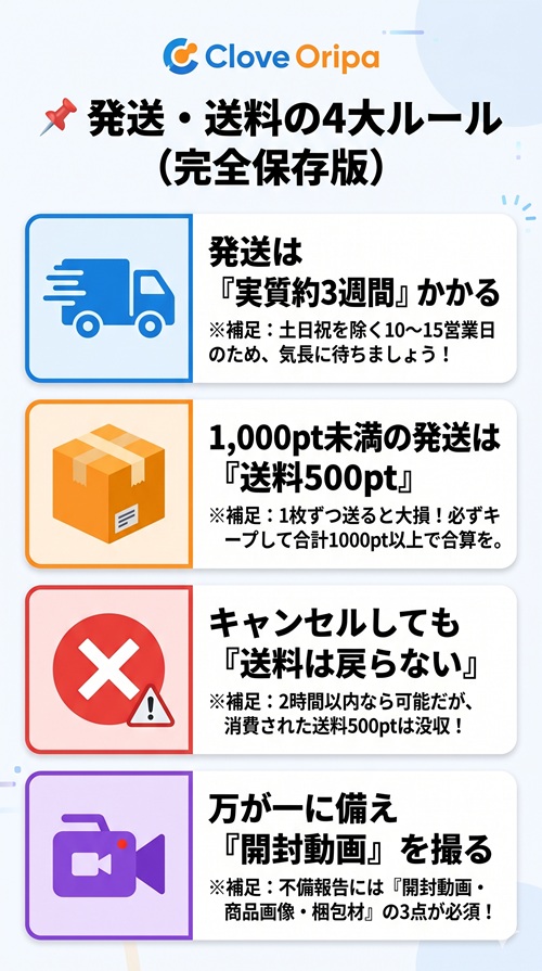 clove オリパ 発送