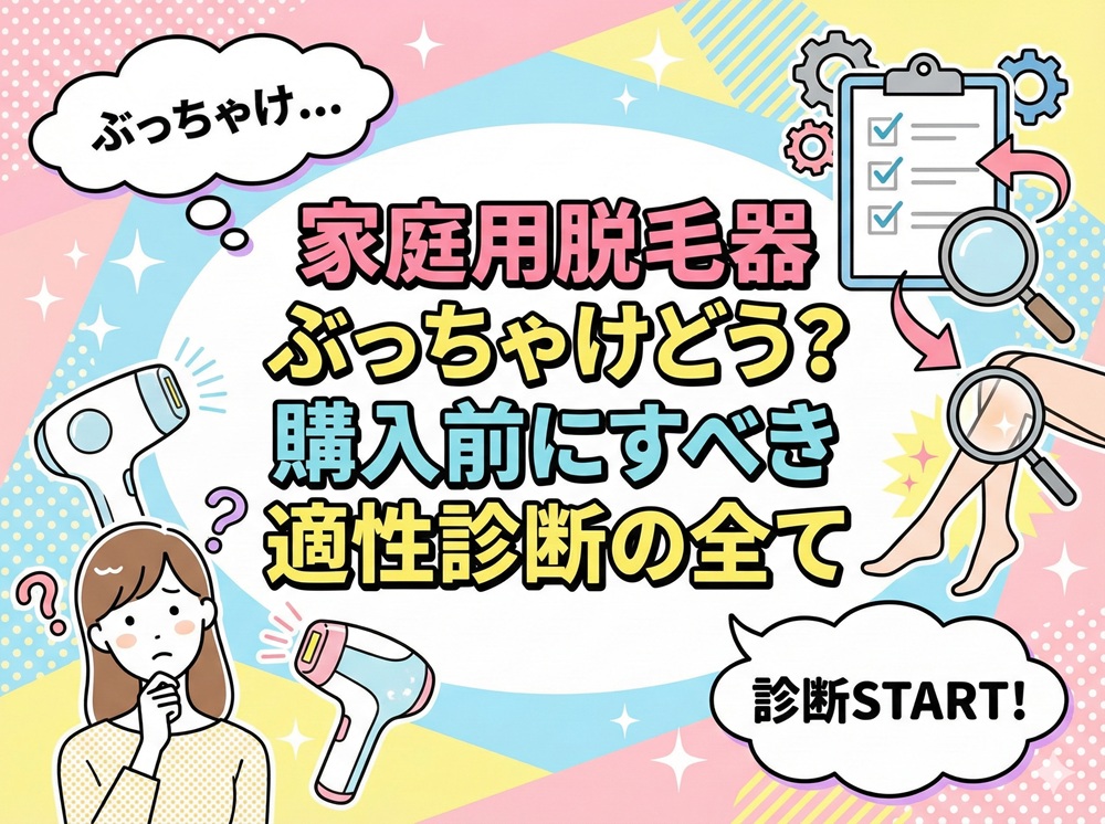 家庭用脱毛器 ぶっちゃけ