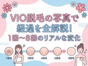 VIO脱毛の写真で経過を全解説!1回〜8回のリアルな変化 | 医療脱毛クリニック比較ぷらす