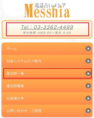 電話占いメシア Messhia 口コミ 評判 当たる先生 当たらない 無料 復縁 通話料