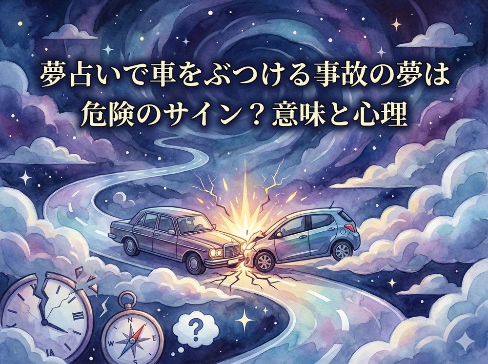 夢占い 事故 車 ぶつける