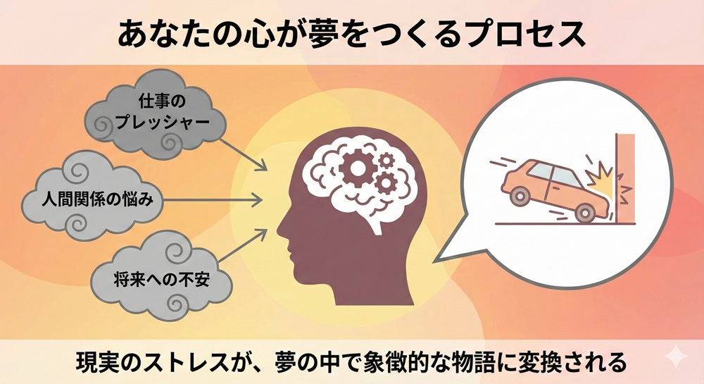 夢占い 事故 車 ぶつける