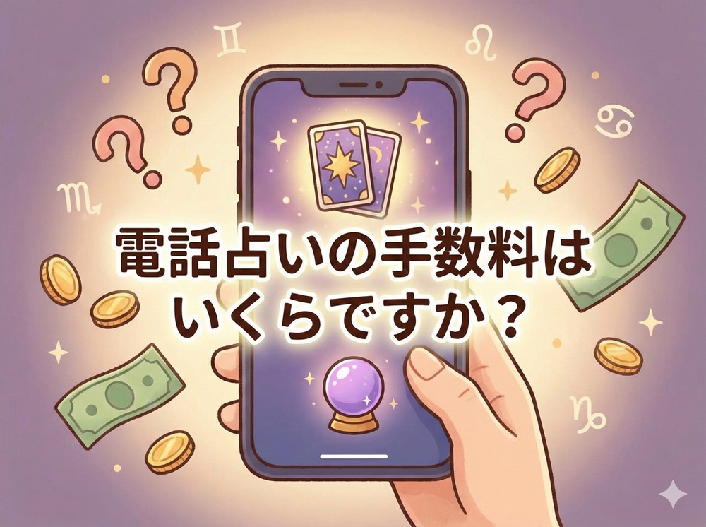 電話占いの手数料はいくらですか？