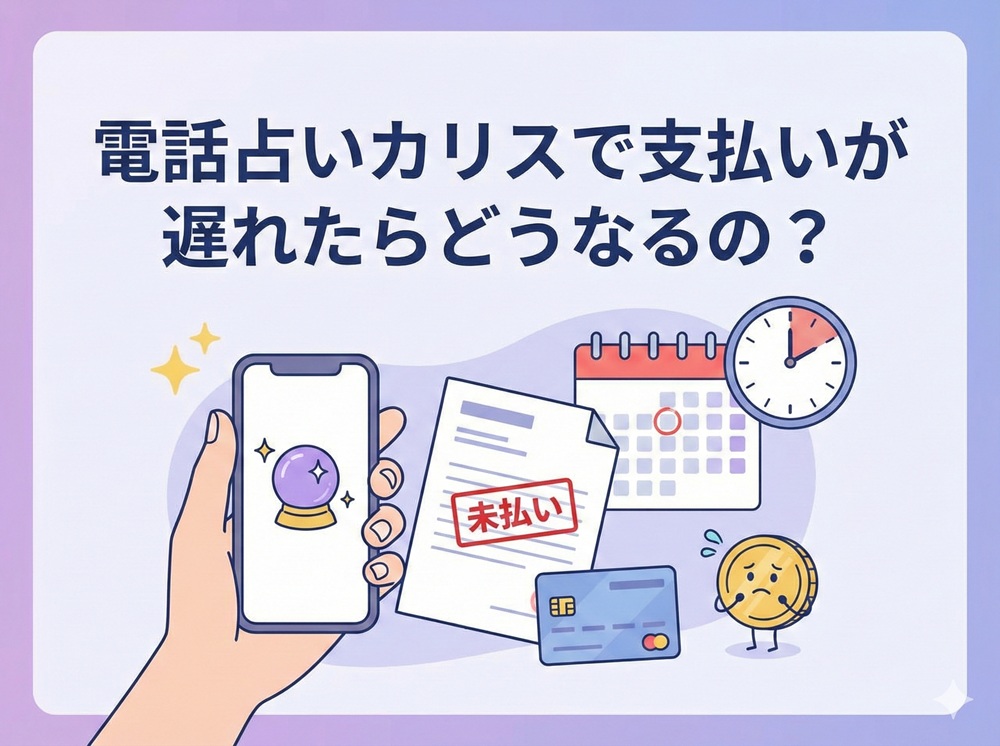 電話占いカリスで支払いが遅れたらどうなるの？