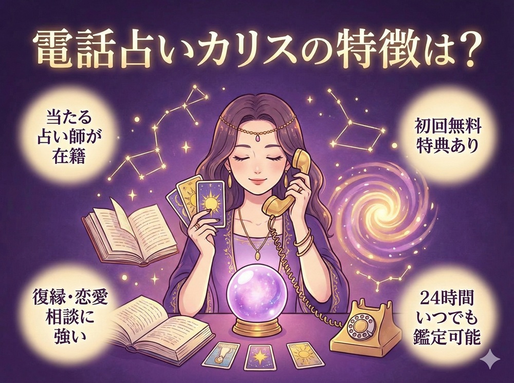 電話占いカリスの特徴は？