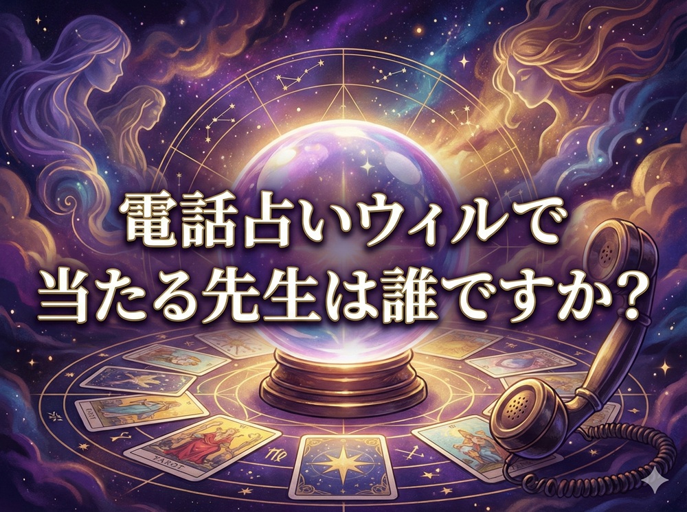 電話占いウィルで当たる先生は誰ですか？