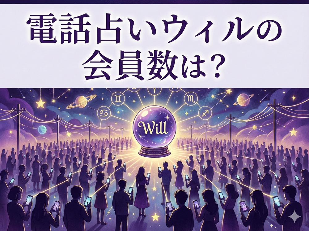 電話占いウィルの会員数は？