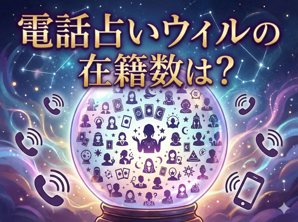 電話占いウィルの在籍数は？