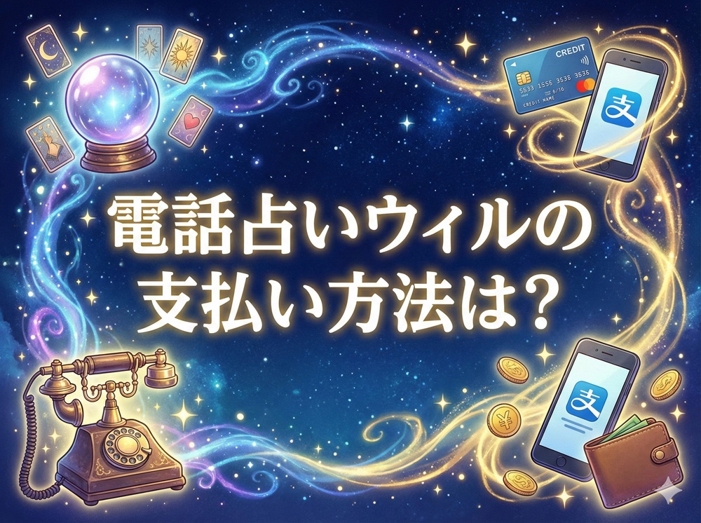 電話占いウィルの支払い方法は？