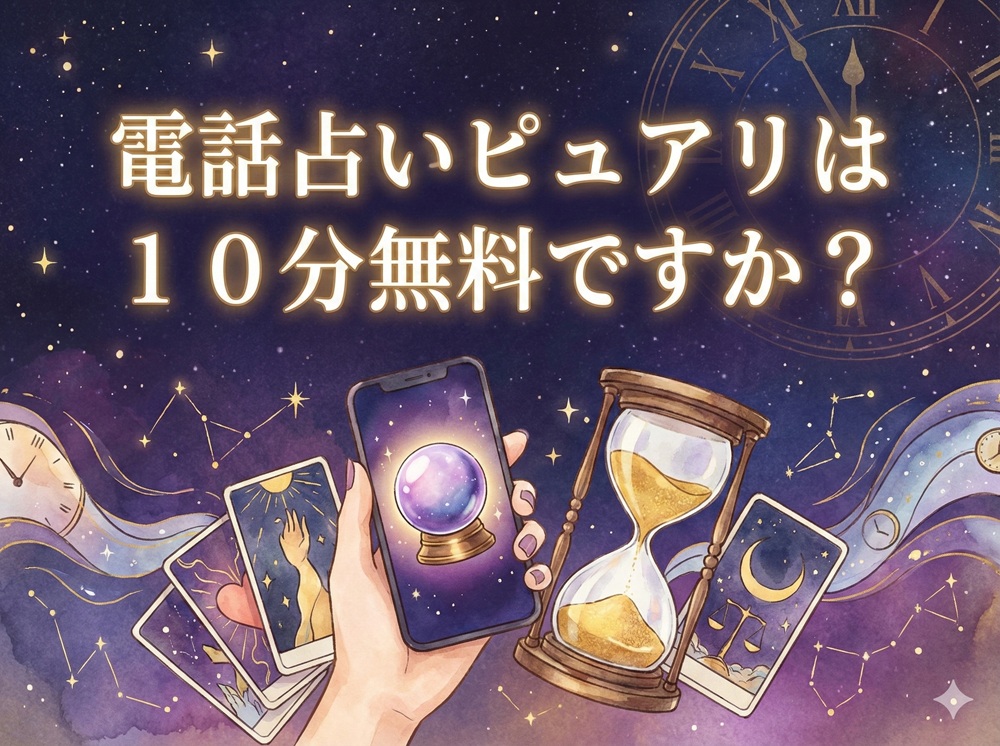 電話占いピュアリは10分無料ですか？