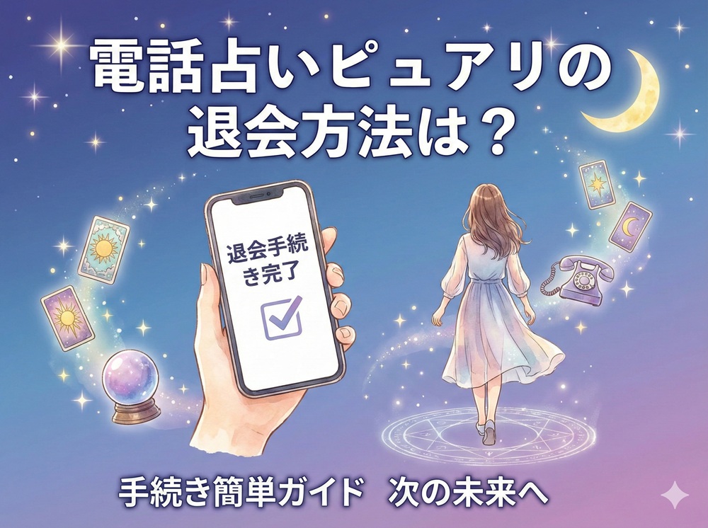 ピュアリの退会方法は？