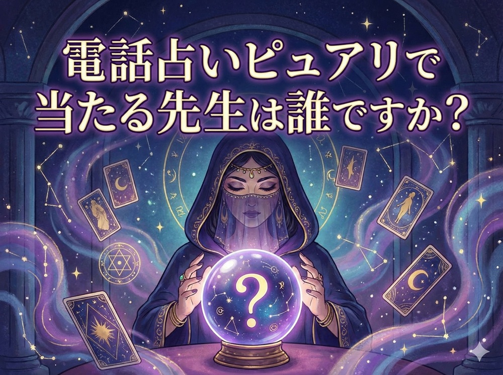 電話占いピュアリで当たる先生は誰ですか？