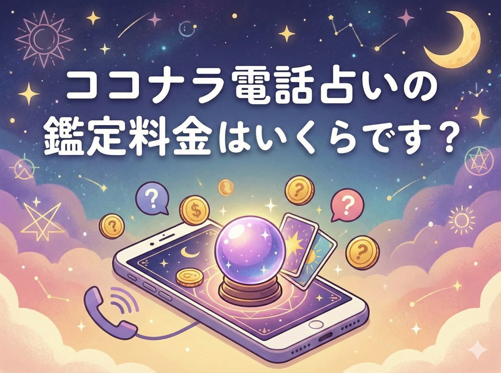 ココナラ電話占いの鑑定料金はいくらですか？