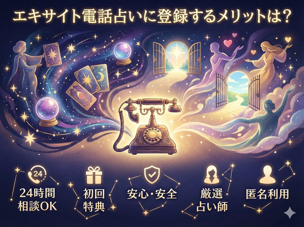 エキサイト電話占いに登録するメリットは？