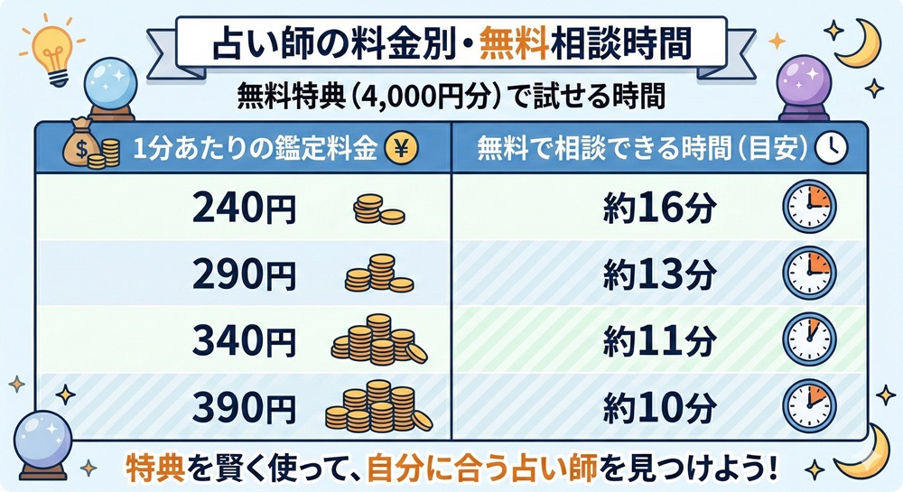 電話占いヴェルニの料金は？