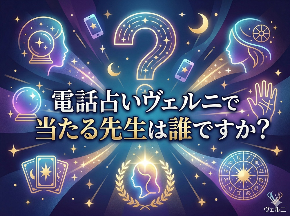 電話占いヴェルニで当たる先生は誰ですか？