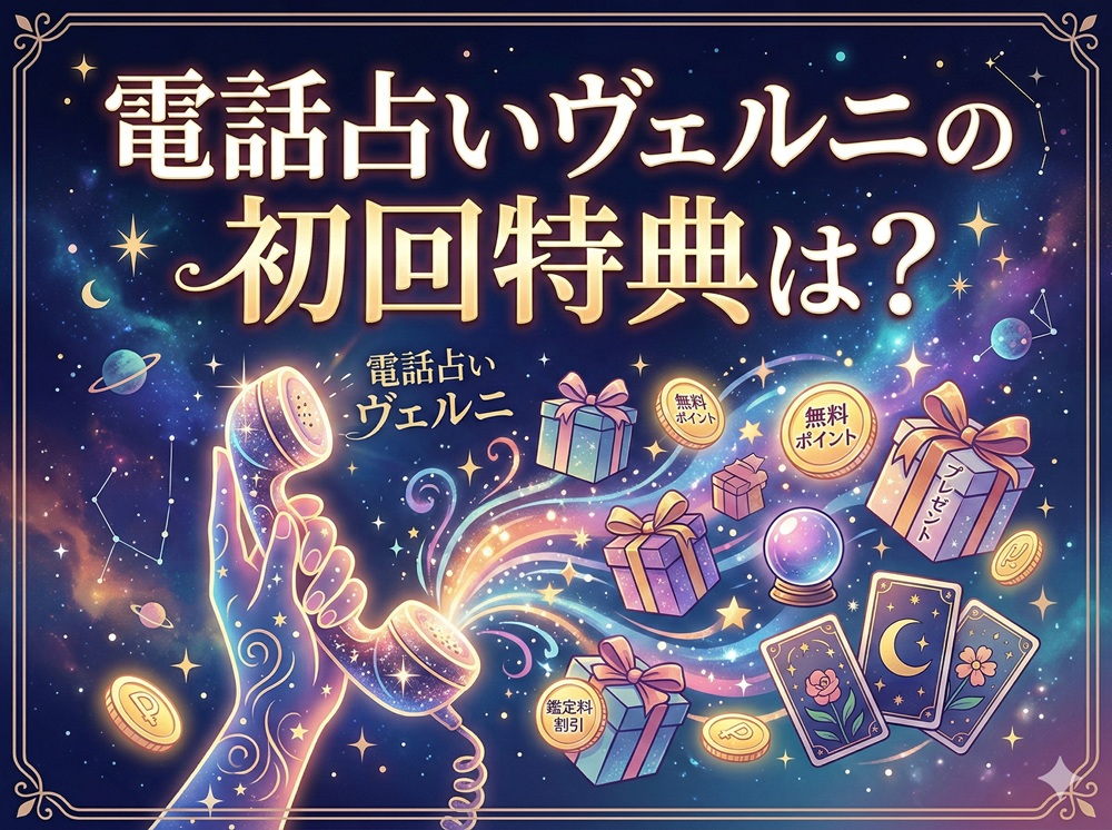 電話占いヴェルニの初回特典は？