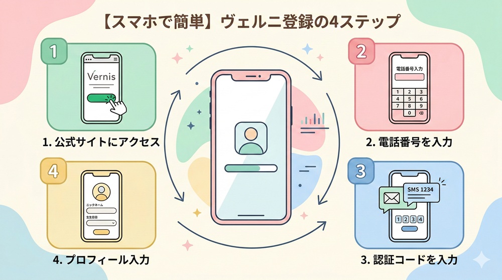 電話占いヴェルニの登録方法は？