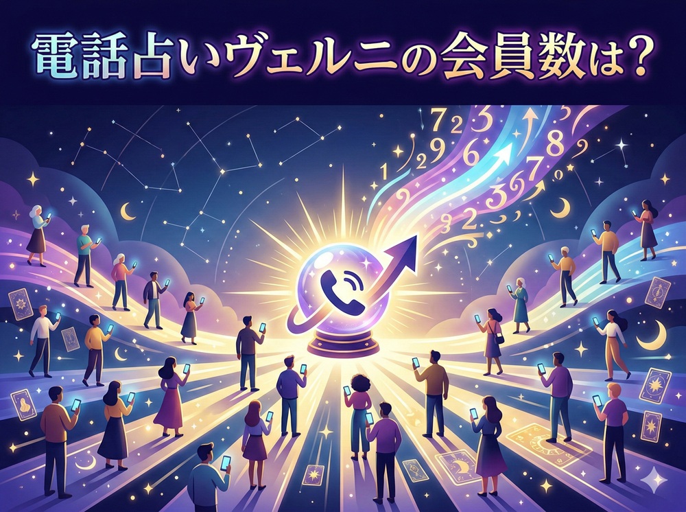 電話占いヴェルニの会員数は？