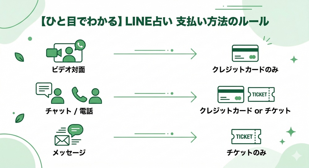 LINE占いの支払い方法は？