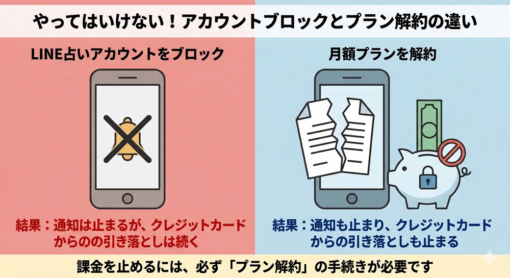 LINE占いの解約方法は？