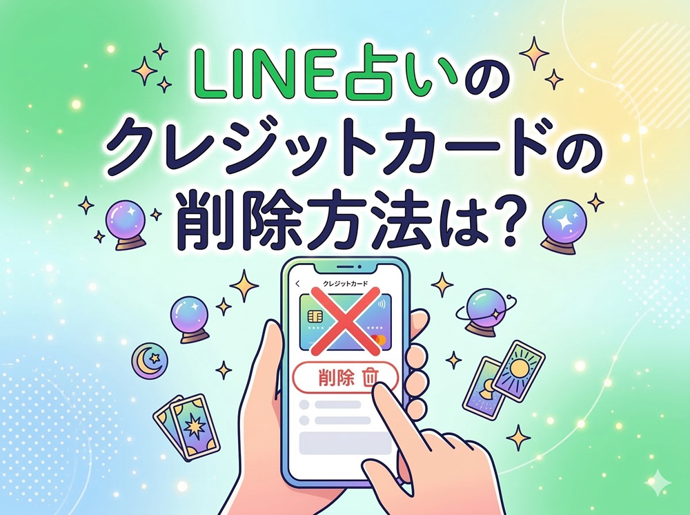 LINE占いのクレジットカードの削除方法は？