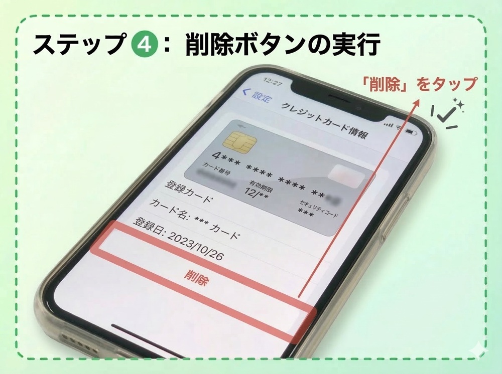 LINE占いのクレジットカードの削除方法は?