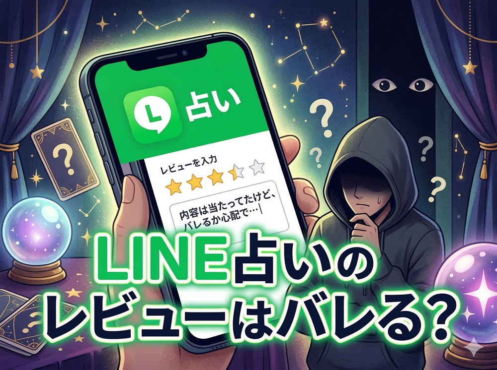 LINE占いのレビューはバレる？