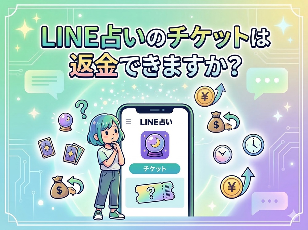 LINE占いのチケットは返金できますか？
