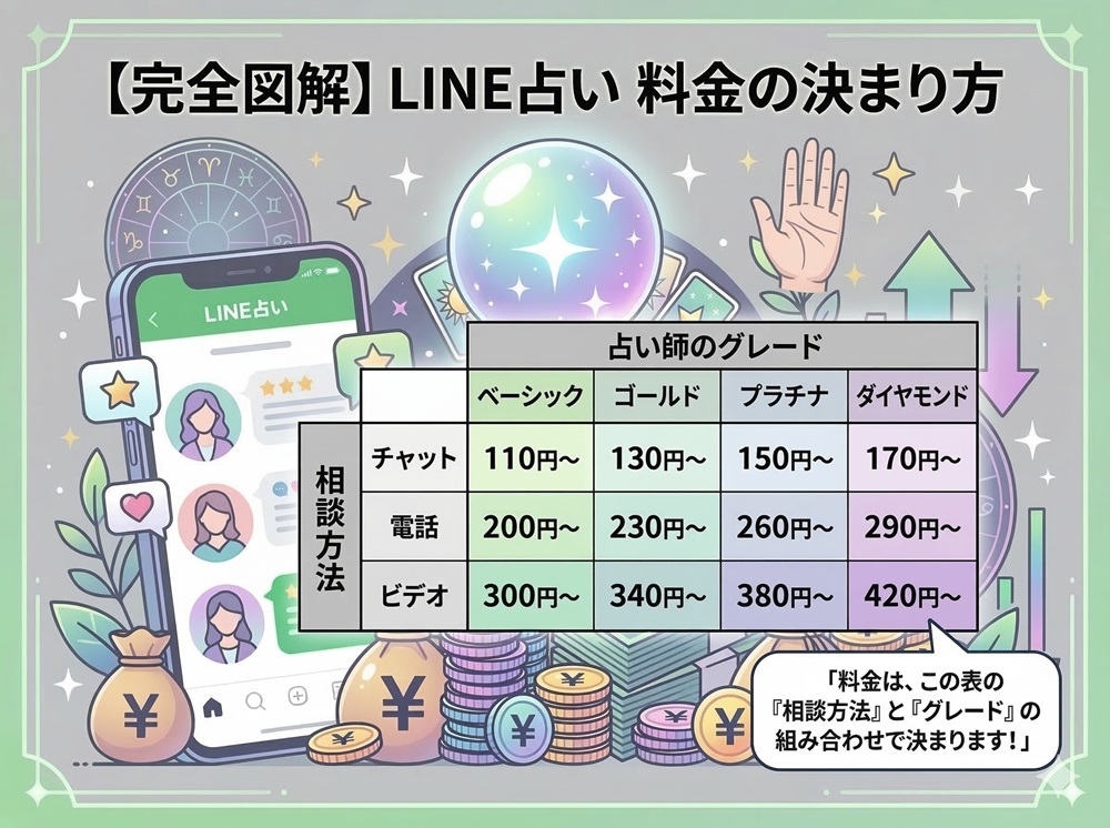 LINE占いの相場は?