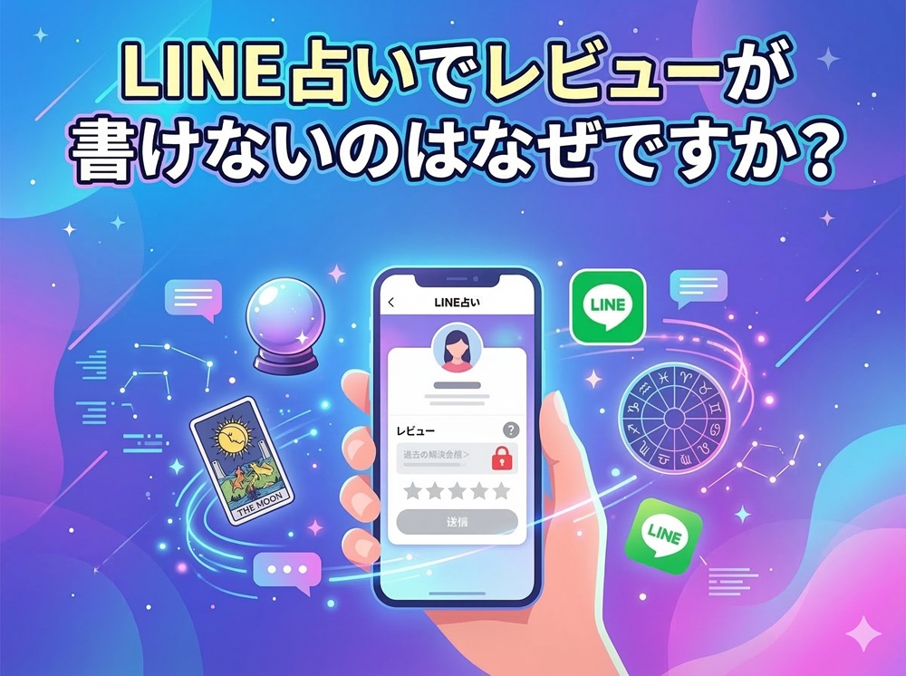 LINE占いでレビューが書けないのはなぜですか？