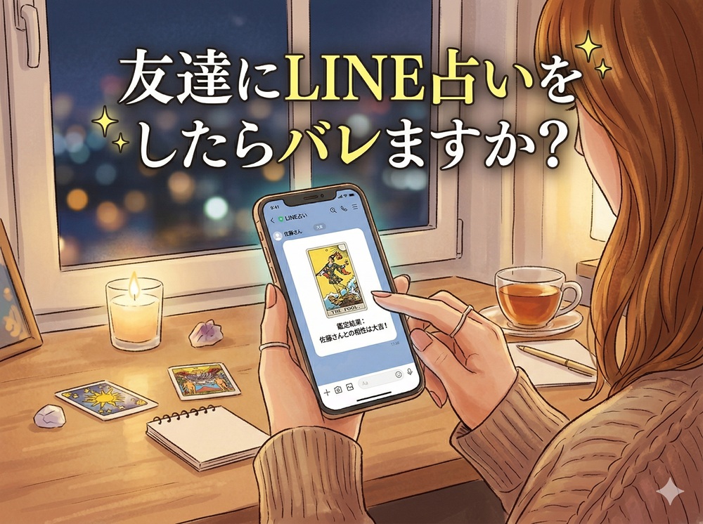 友達にLINE占いをしたらバレますか？
