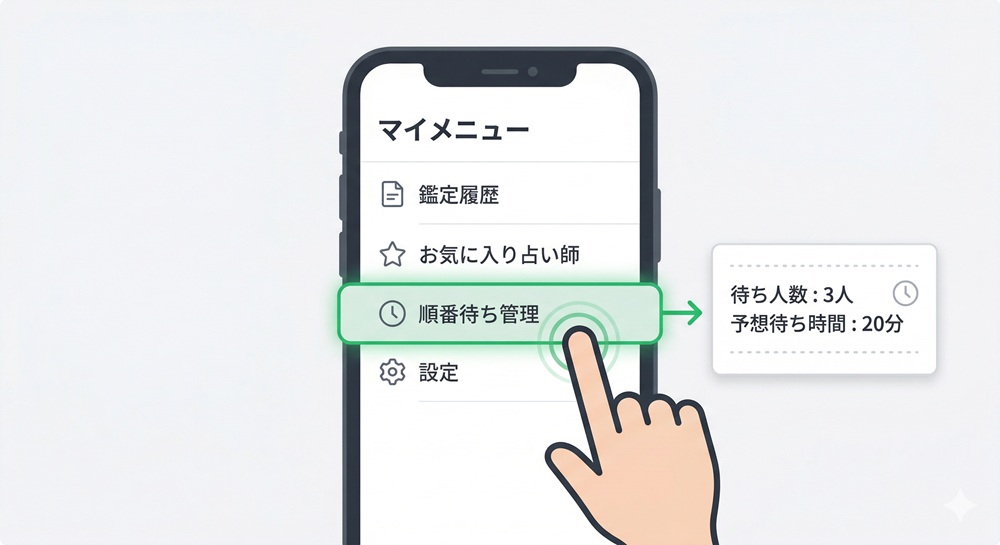 LINE占いの順番待ちはどうやってする？
