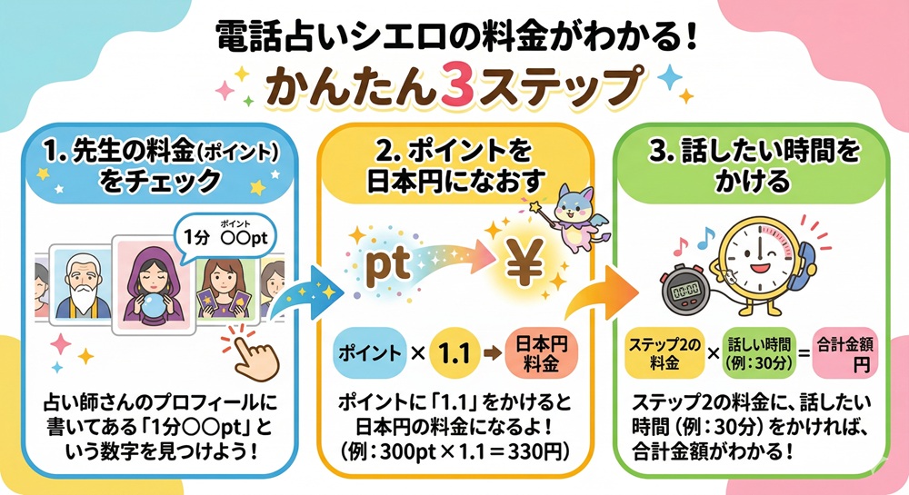 シエロの電話占いの料金は？