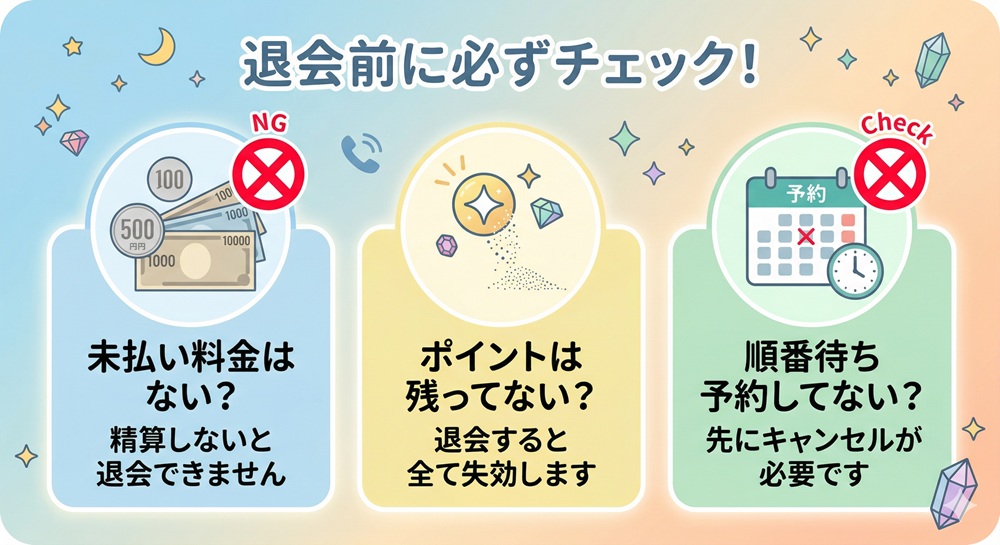 電話占いシエロの退会方法は?