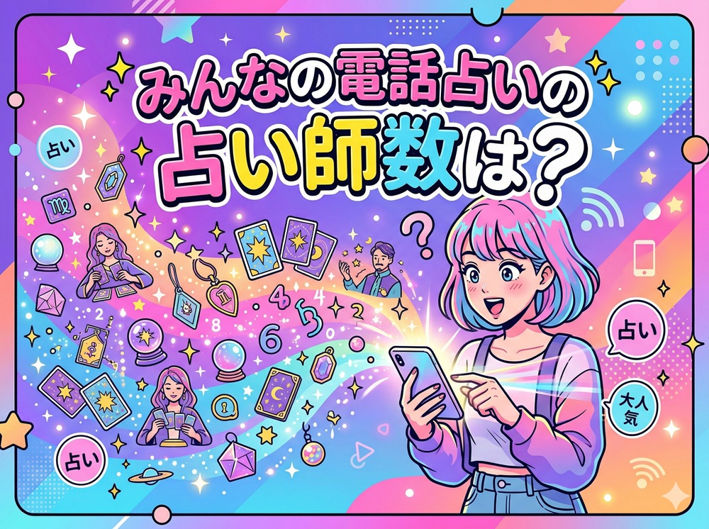 みんなの電話占いの占い師数は？