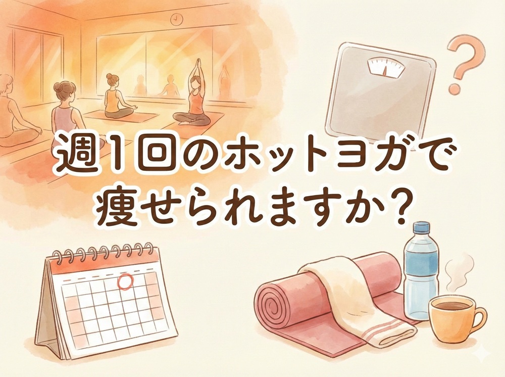 週1回のホットヨガで痩せられますか？