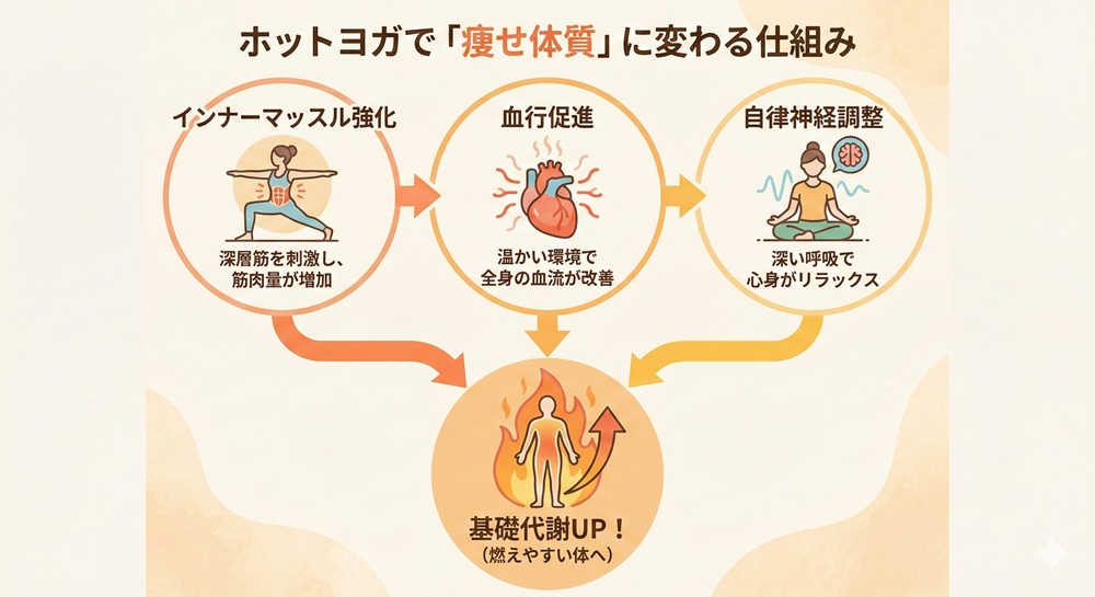 ホットヨガは太りにくいですか?