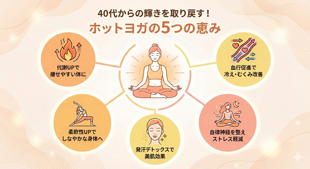 ホットヨガは40代にどんな効果があるの?