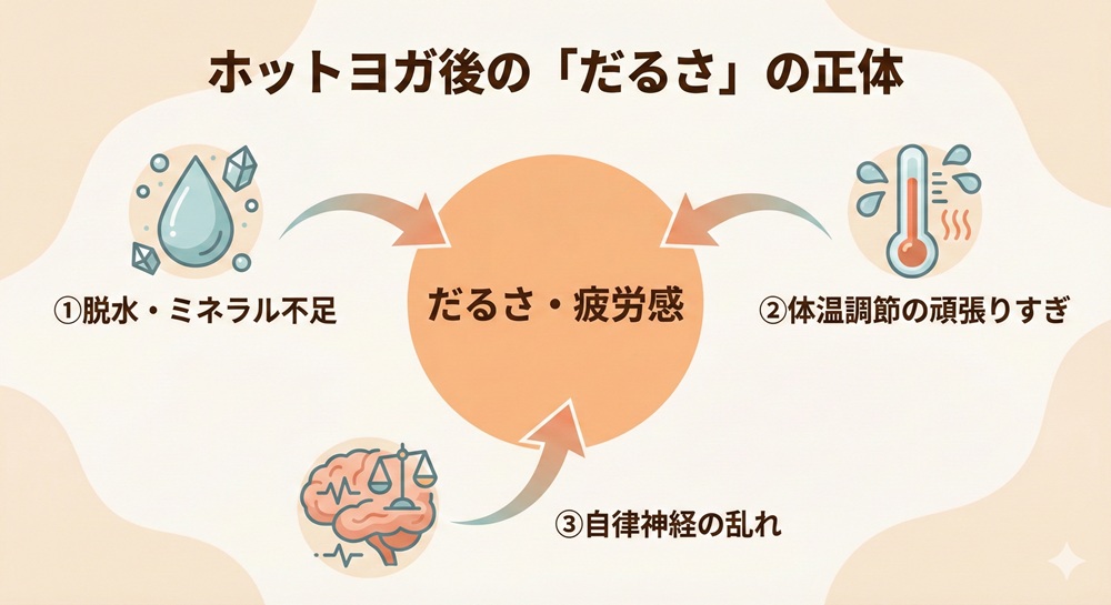 ホットヨガの翌日はだるいのはなぜ？