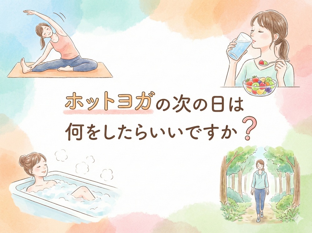 ホットヨガの次の日は何をしたらいいですか？