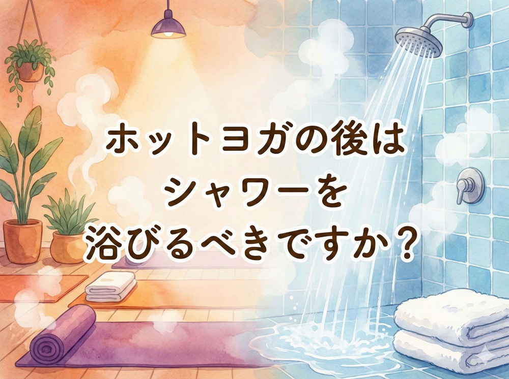 ホットヨガの後はシャワーを浴びるべきですか？