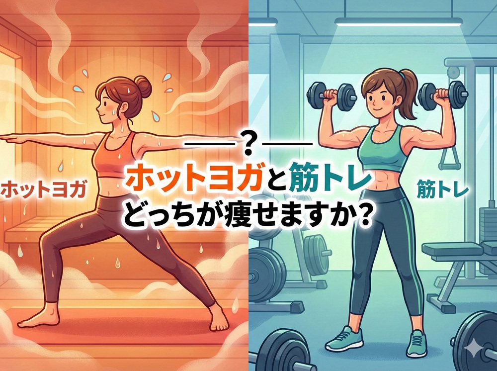 ホットヨガと筋トレどっちが痩せますか？