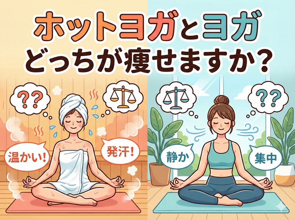 ホットヨガとヨガどっちが痩せますか？