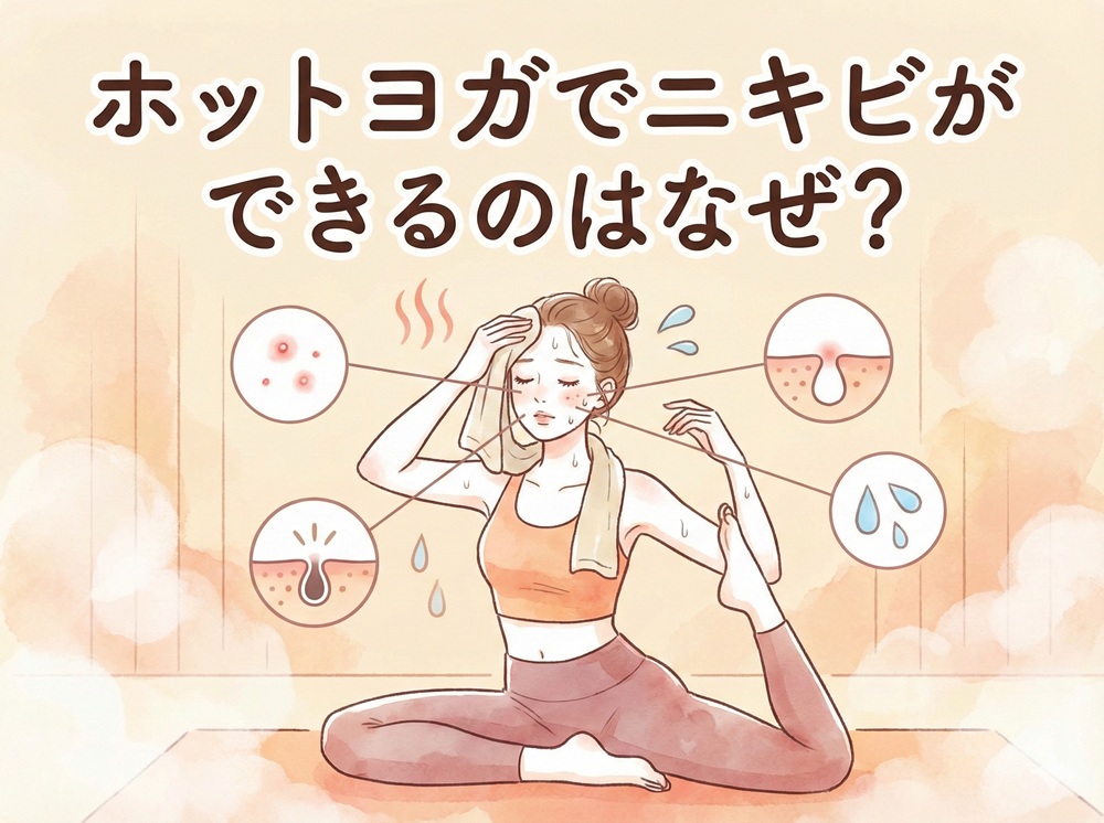 ホットヨガでニキビができるのはなぜ？